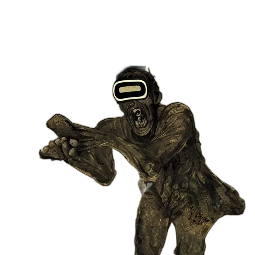 mask, creature, robot, staff transparent PNG cut-out