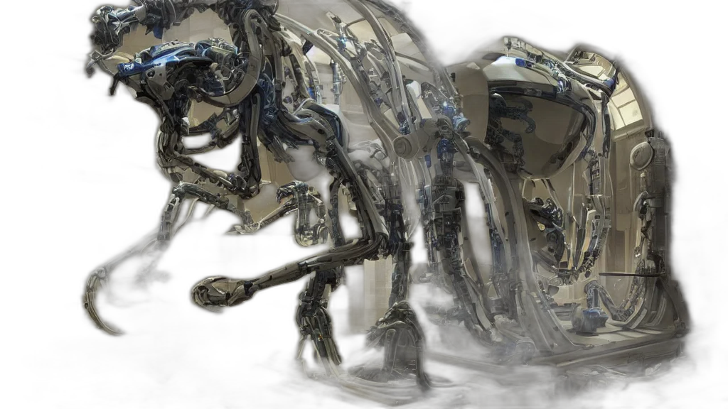robot, creature, dragon, animal transparent PNG cut-out