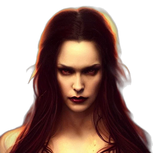 face, hair, crown, fantasy art transparent PNG cut-out