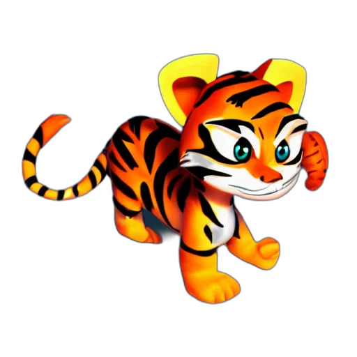 animal, staff, creature, 3d render transparent PNG cut-out