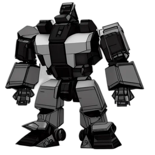 robot, weapon, concept art, 3d render transparent PNG cut-out