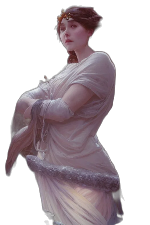 dress, staff, creature, face transparent PNG cut-out