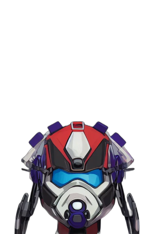 robot, mask, face, weapon transparent PNG cut-out