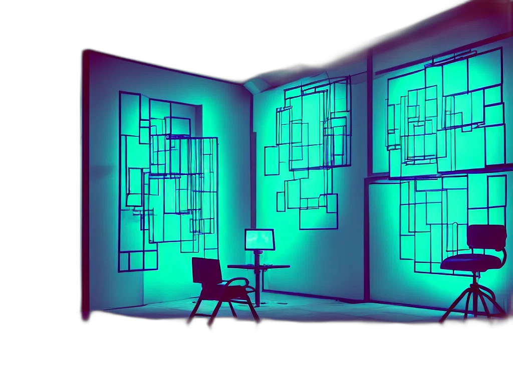 furniture, building, 3d render, concept art transparent PNG cut-out