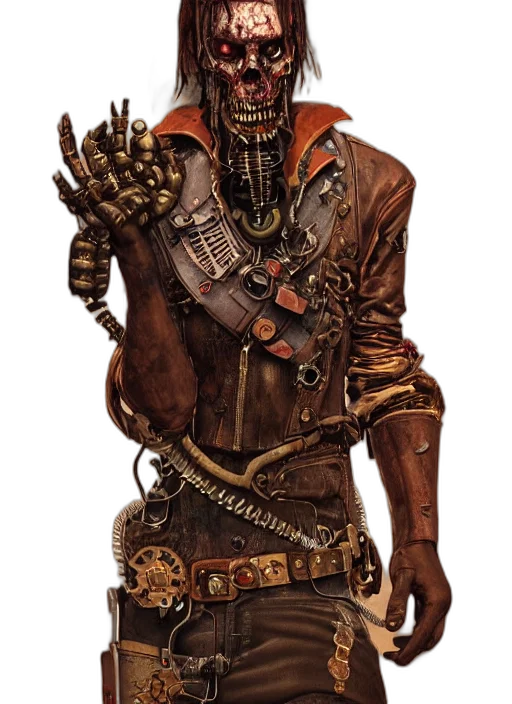 jacket, robot, mask, staff transparent PNG cut-out