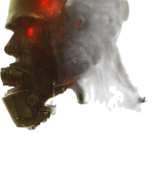 robot, mask, face, creature transparent PNG cut-out
