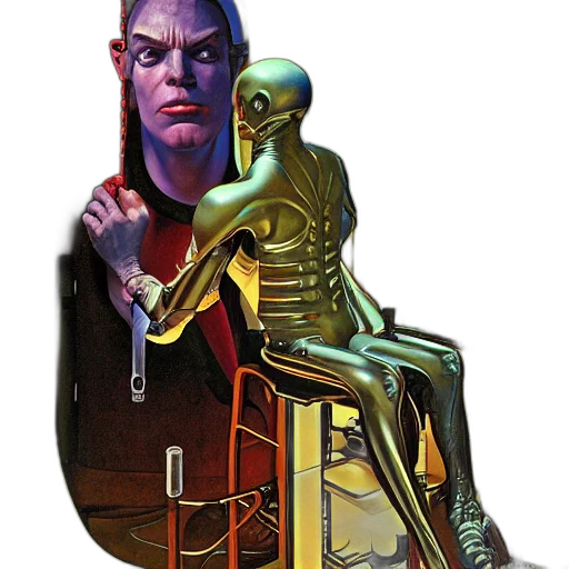 robot, jewelry, staff, furniture transparent PNG cut-out