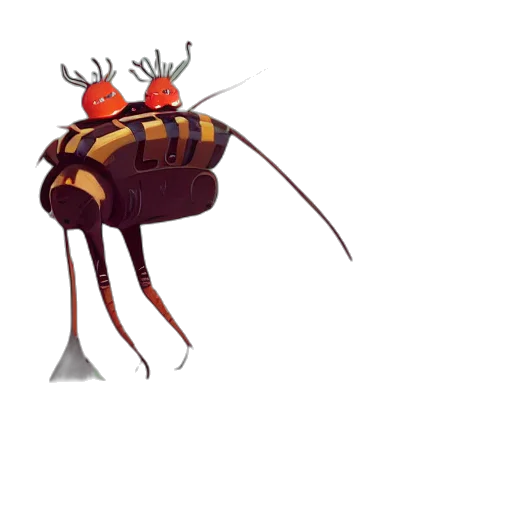 creature, animal, crown, robot transparent PNG cut-out