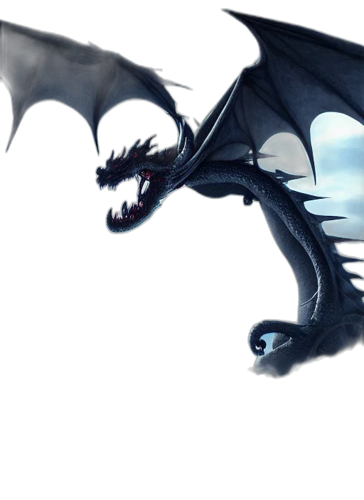 dragon, creature, animal, staff transparent PNG cut-out