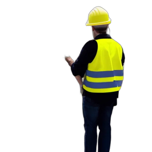 staff, jacket, robot, hat transparent PNG cut-out