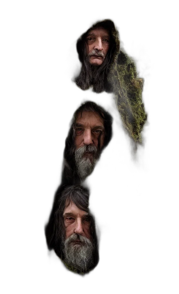 face, creature, mask, hair transparent PNG cut-out