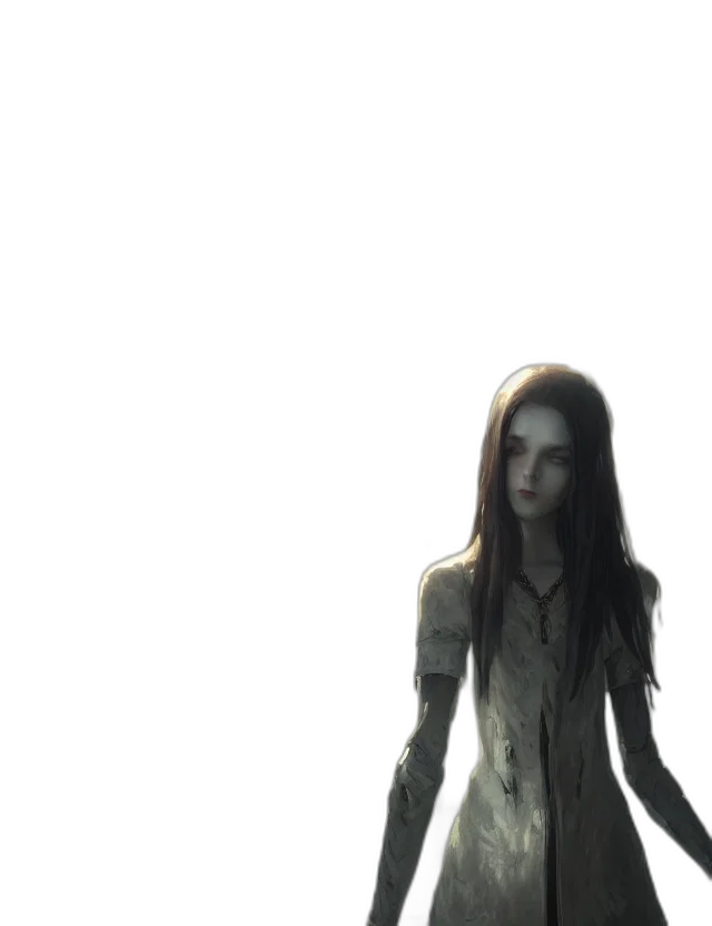 dress, creature, staff, jacket transparent PNG cut-out