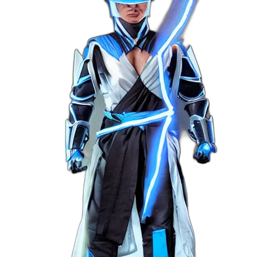 staff, jacket, sword, robot transparent PNG cut-out