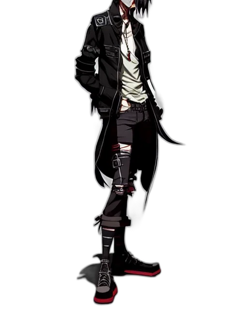 jacket, staff, concept art, cartoon transparent PNG cut-out