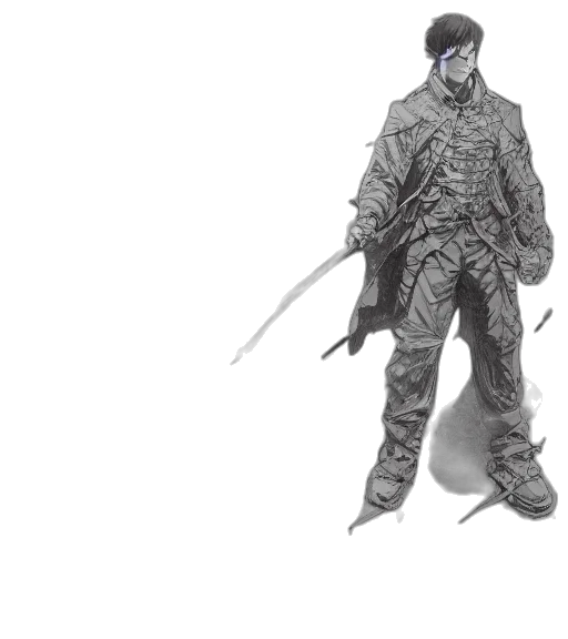 jacket, staff, weapon, sword transparent PNG cut-out