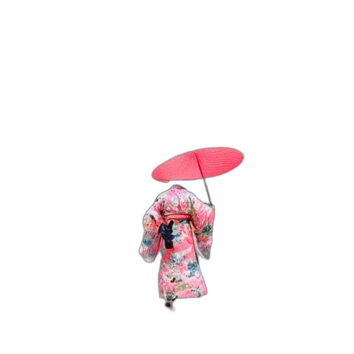 umbrella, hat, staff, dress transparent PNG cut-out
