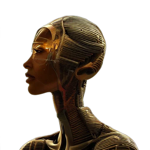 robot, face, mask, jewelry transparent PNG cut-out