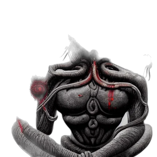 mask, creature, robot, staff transparent PNG cut-out