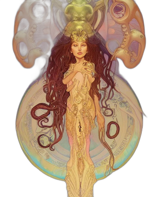 jewelry, fantasy art, concept art, watercolor transparent PNG cut-out