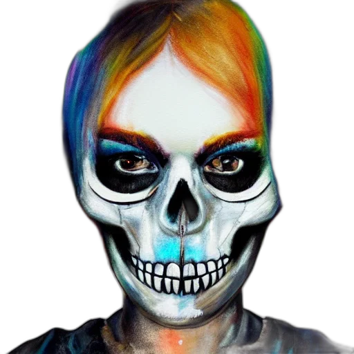 mask, face, watercolor, photorealistic transparent PNG cut-out
