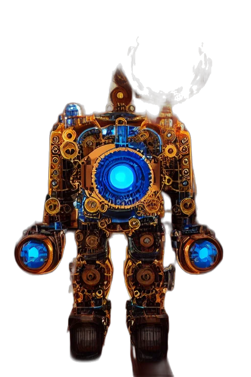 robot, staff, weapon, concept art transparent PNG cut-out