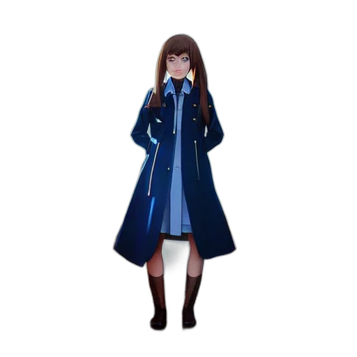 jacket, dress, staff, concept art transparent PNG cut-out