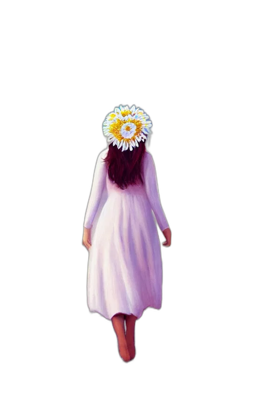 dress, crown, staff, creature transparent PNG cut-out