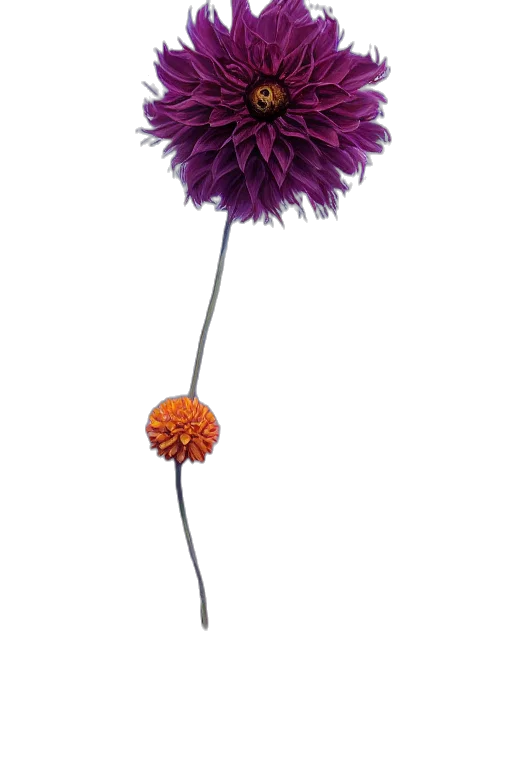 flower, umbrella, staff, crown transparent PNG cut-out