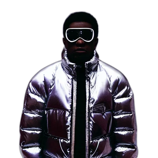 jacket, face, concept art, photorealistic transparent PNG cut-out
