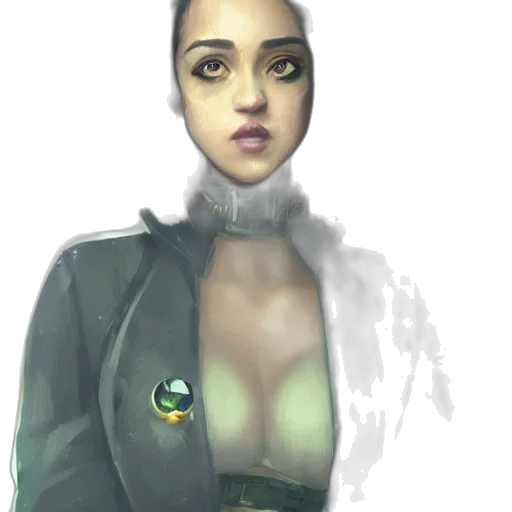 jacket, robot, face, staff transparent PNG cut-out