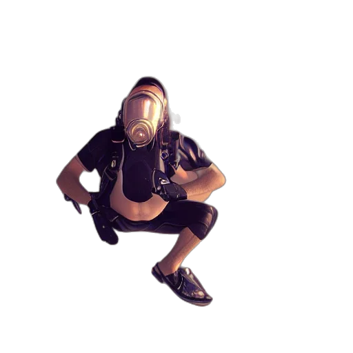 mask, staff, creature, robot transparent PNG cut-out