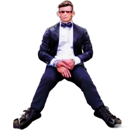 jacket, robot, shoes, staff transparent PNG cut-out