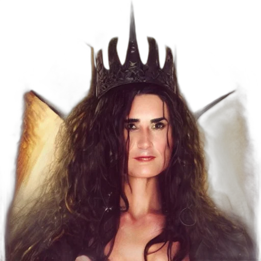 crown, hair, fantasy art, photorealistic transparent PNG cut-out