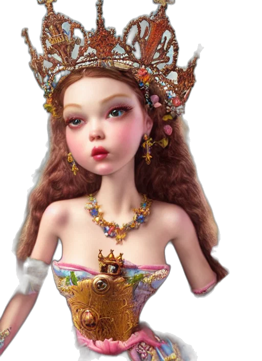 crown, jewelry, dress, fantasy art transparent PNG cut-out