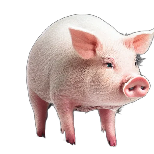 animal, food, 3d render, photorealistic transparent PNG cut-out