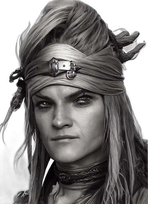 face, staff, photorealistic, fantasy art transparent PNG cut-out