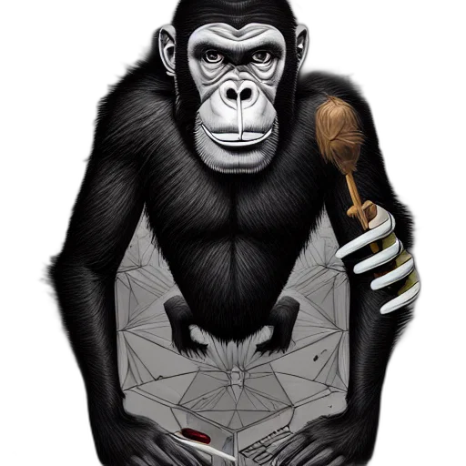 animal, concept art, photorealistic, comic book art transparent PNG cut-out