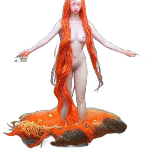 creature, hair, dress, animal transparent PNG cut-out