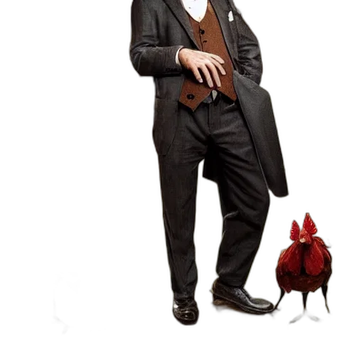 animal, jacket, concept art, photorealistic transparent PNG cut-out