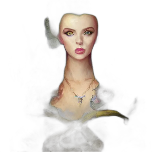 jewelry, face, crown, staff transparent PNG cut-out