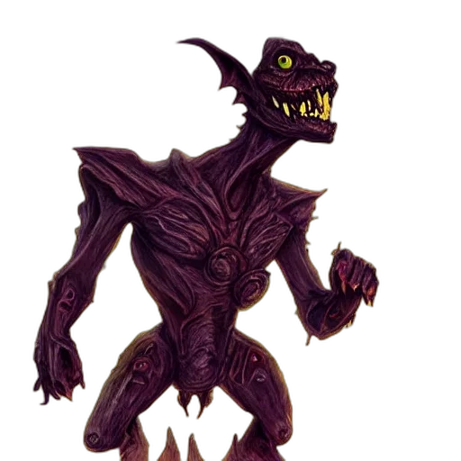 creature, dragon, staff, mask transparent PNG cut-out