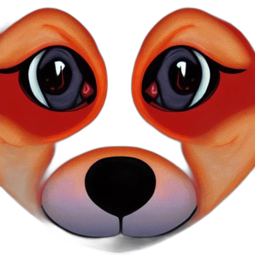 mask, face, animal, 3d render transparent PNG cut-out