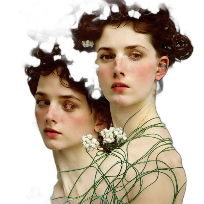 crown, jewelry, hair, face transparent PNG cut-out