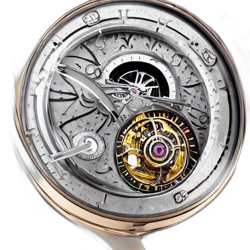 jewelry, retro, futuristic, tourbillon transparent PNG cut-out
