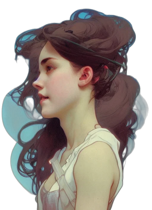 face, crown, dress, hair transparent PNG cut-out