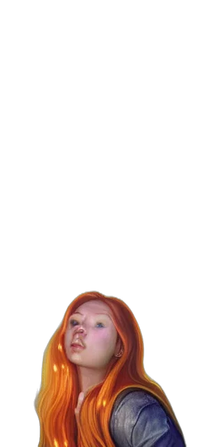 face, creature, hair, dress transparent PNG cut-out