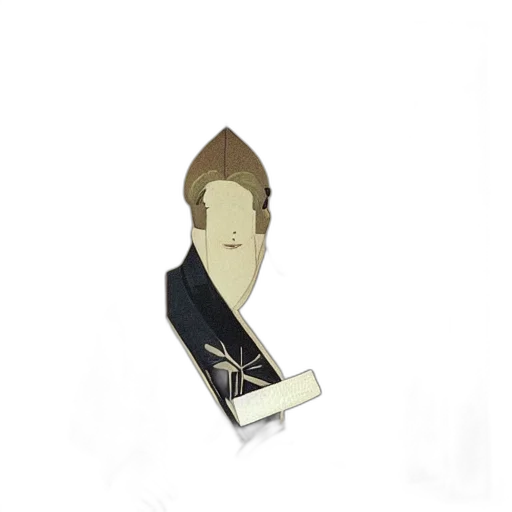 staff, jacket, cartoon, 3d render transparent PNG cut-out