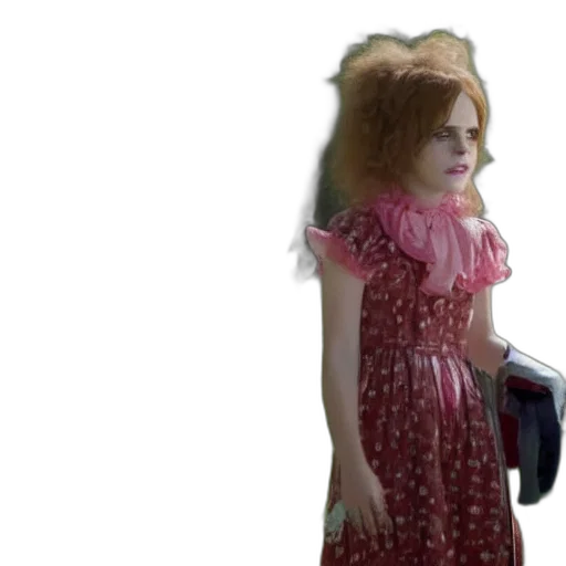 dress, hair, film, still transparent PNG cut-out