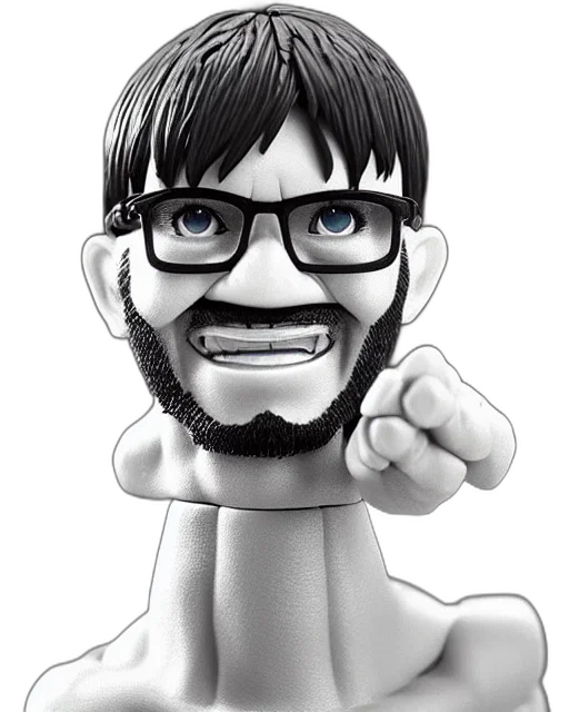 face, staff, cartoon, 3d render transparent PNG cut-out