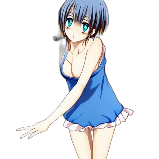 dress, robot, creature, staff transparent PNG cut-out